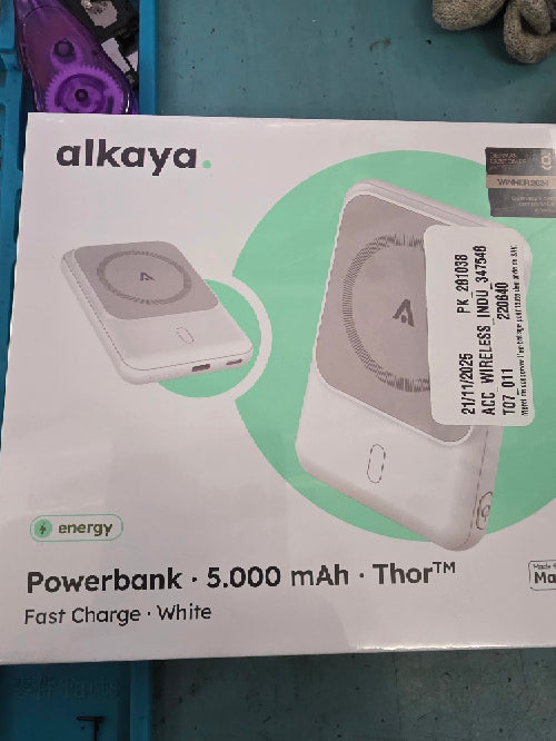 Powerbank Magsafe Alkaya 15W charge rapide 5000 mah