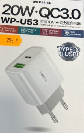 Chargeur 20w wp-u53