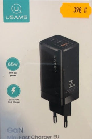 Chargeur GaN Usams mini fast charger EU