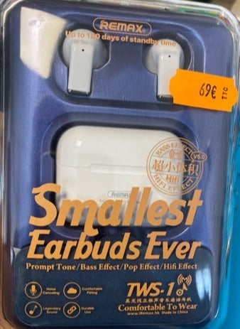 Écouteurs Bluetooth Remax smallest earbuds Ever
