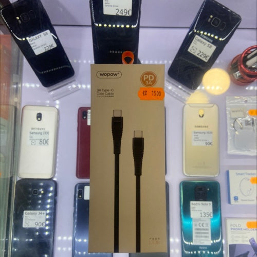 Câble double USB Type-C 3A