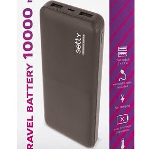 Powerbank Setty 10mAh black
