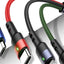 Câble 4 in 1 USAMS 1.2m 2A US-SJ317 for 2iP+Type-C+Micro Usb