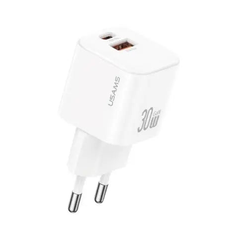 Chargeur Rapide deux ports USB-C + USB-A GaN(30W) Usams CC263