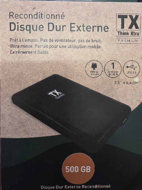 Disque dur TX externe 2.5'' 500GB premium
