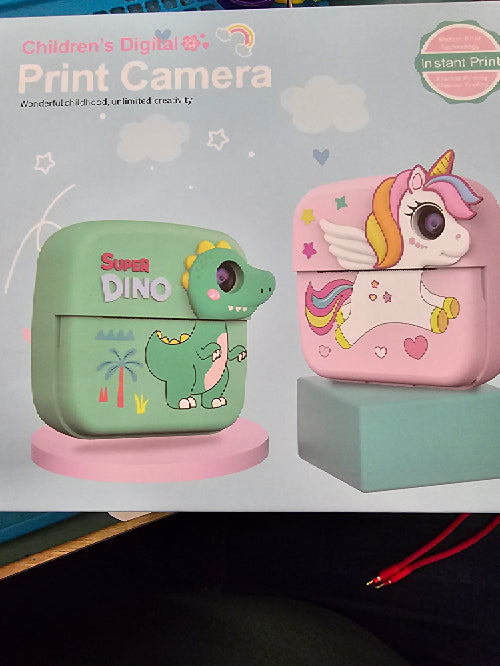 Children's Digital print camera super dino et licorne camera enf