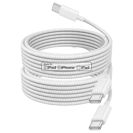Câble 2M double type-C Apple iPhone tresse certifié