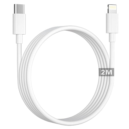 Câble iPhone blanc certifié 2m